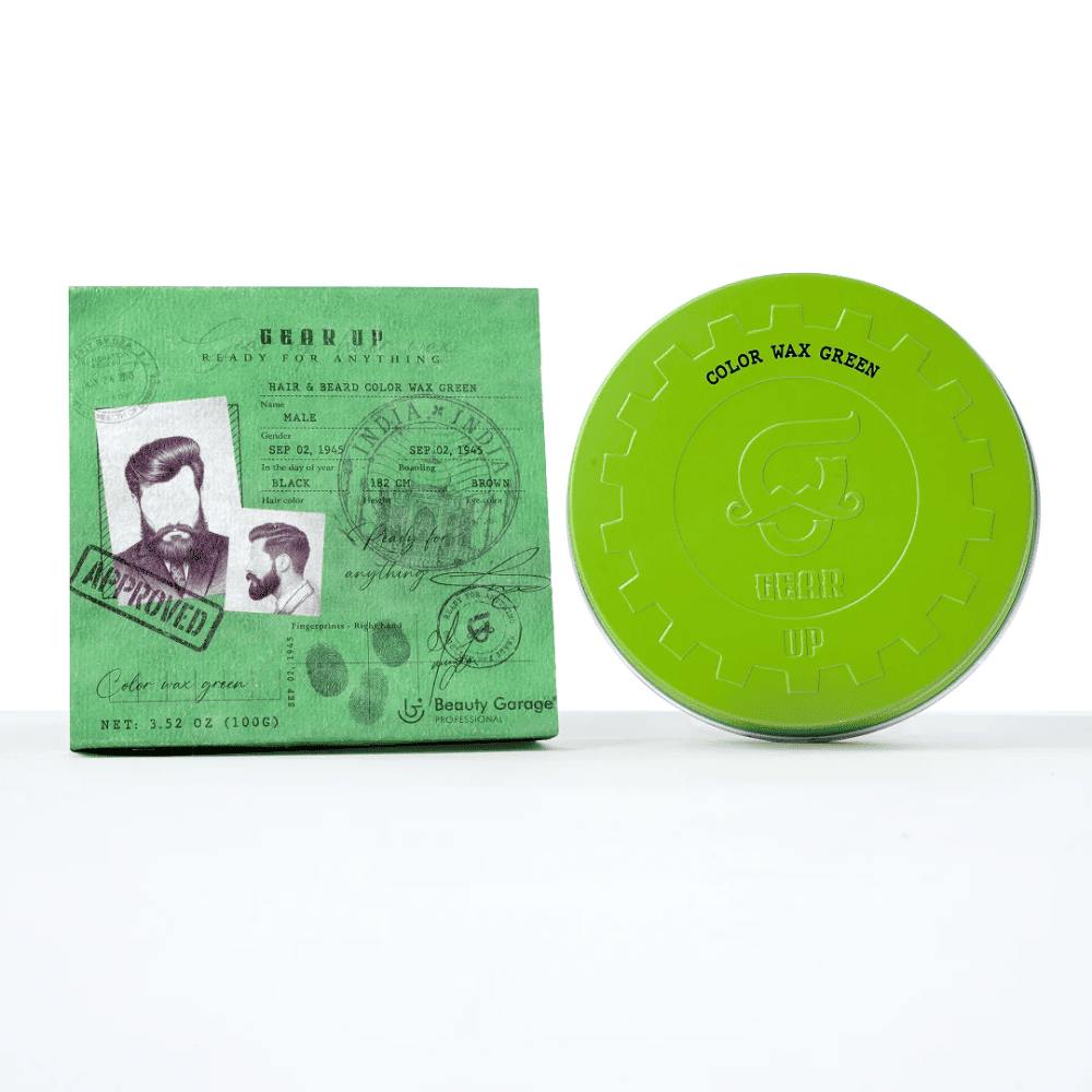 Gear Up Hair & Beard Color Wax - Green