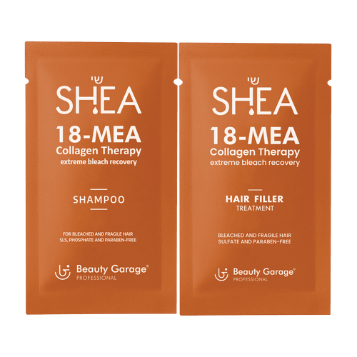 Shea 18-MEA Collagen Shampoo + Hair Filler Treatment Trial Pack