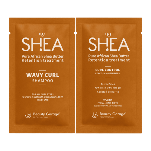 Shea Wavy Curl Shampoo + Shea Retention Curl Leave-In Moisturizer 70% Cream & 30% Hold Gel Trial Pack