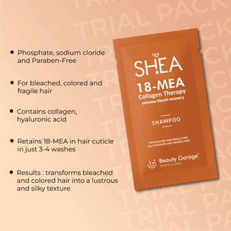 Shea 18-MEA Collagen Shampoo + Hair Filler Treatment Trial Pack