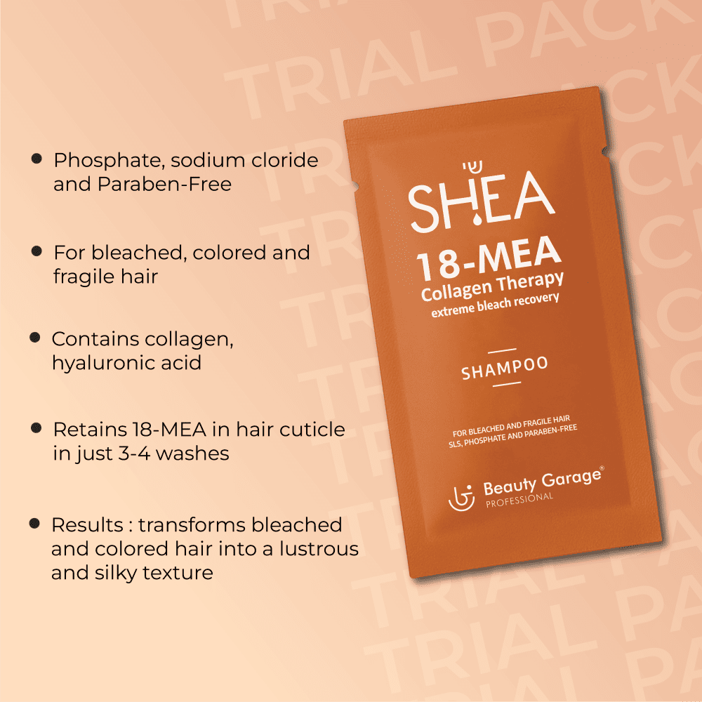Shea 18-MEA Collagen Shampoo + Hair Filler Treatment Trial Pack