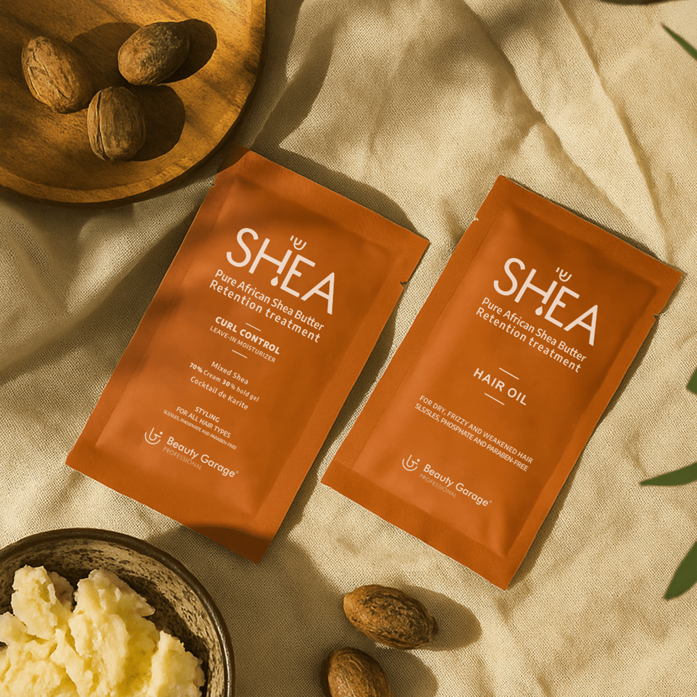 Shea Retention Hair Oil + Shea Retention Curl Control Leave-In Moisturizer 70% Cream & 30% Hold Gel Trial Pack