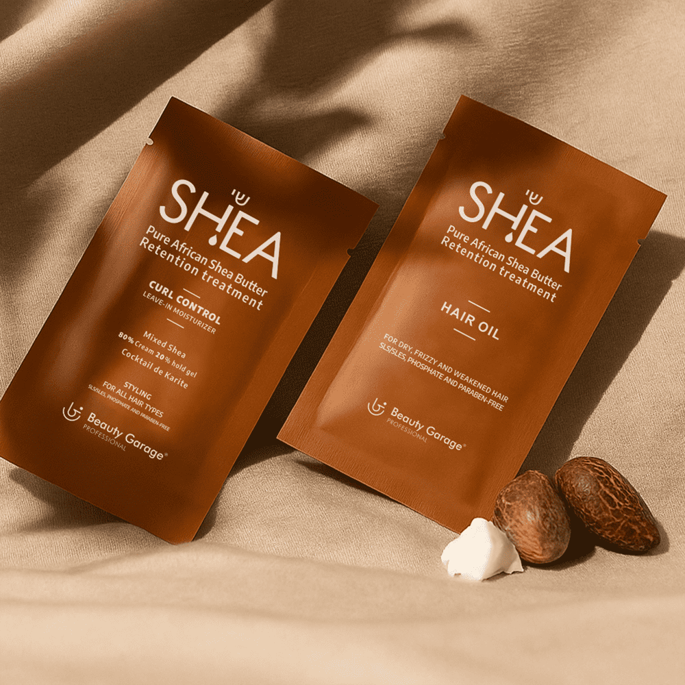 Shea Retention Hair Oil + Shea Retention Curl Control Leave-In Moisturizer 80% Cream & 20% Hold Gel Trial Pack