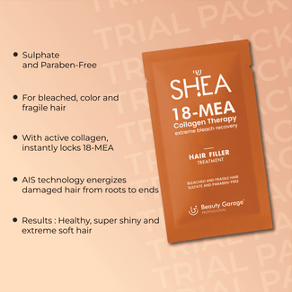 Shea 18-MEA Collagen Shampoo + Hair Filler Treatment Trial Pack