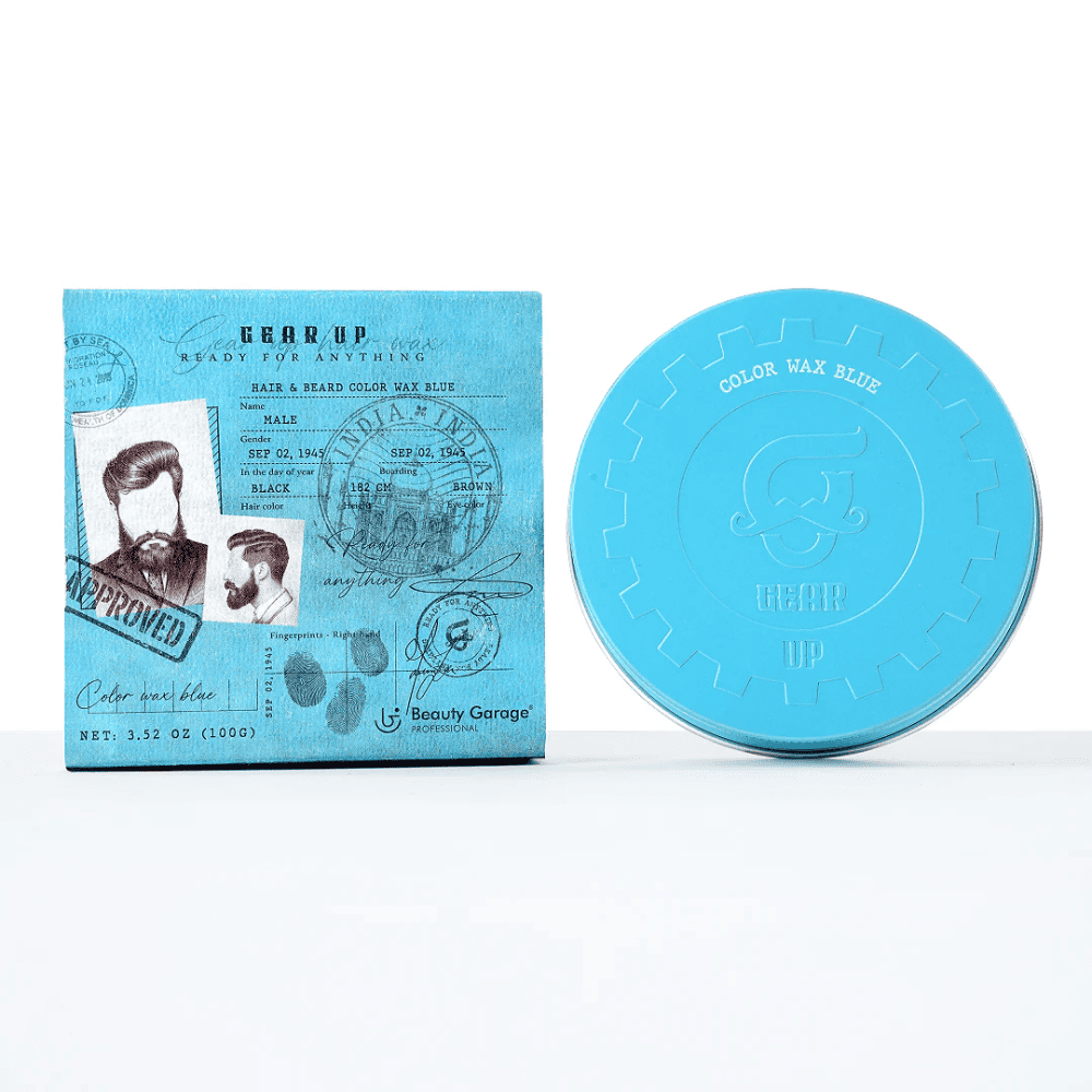Gear Up Hair & Beard Color Wax - Blue