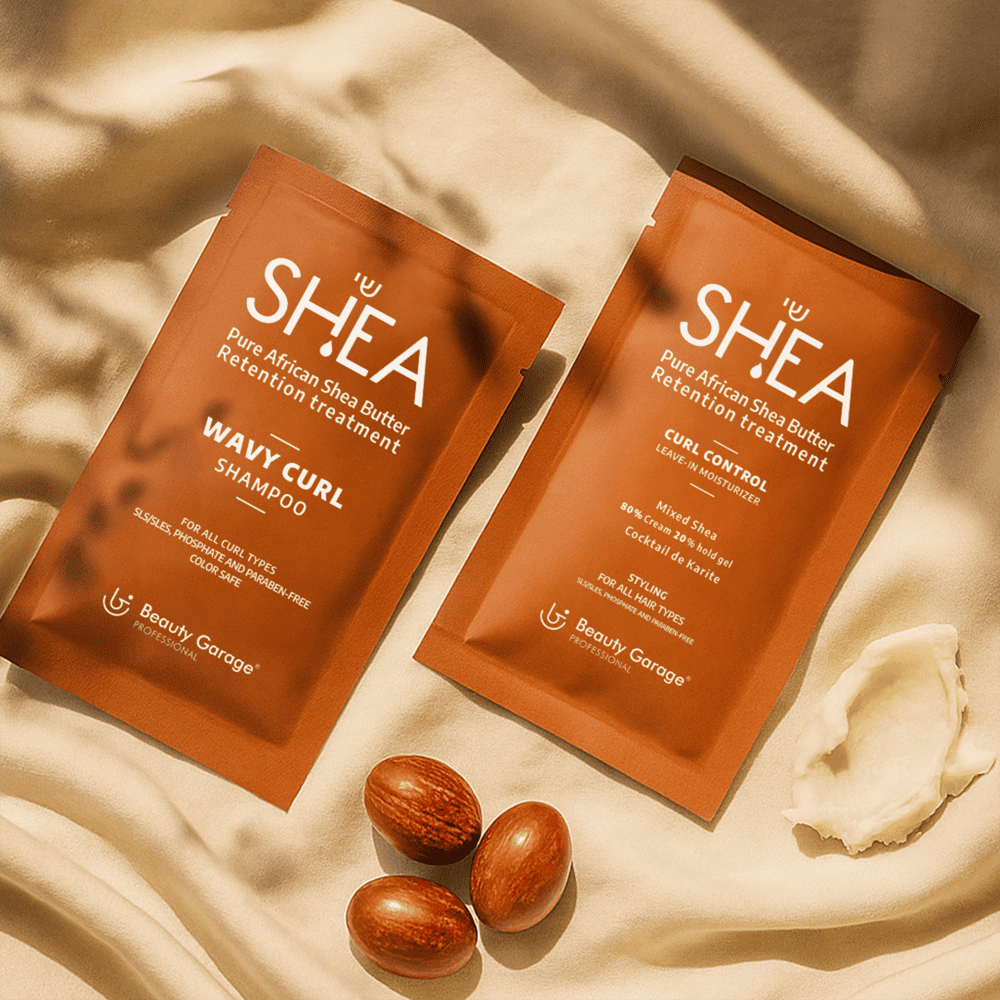 Shea Wavy Curl Shampoo + Shea Retention Curl Leave-In Moisturizer 80% Cream & 20% Hold Gel Trial Pack