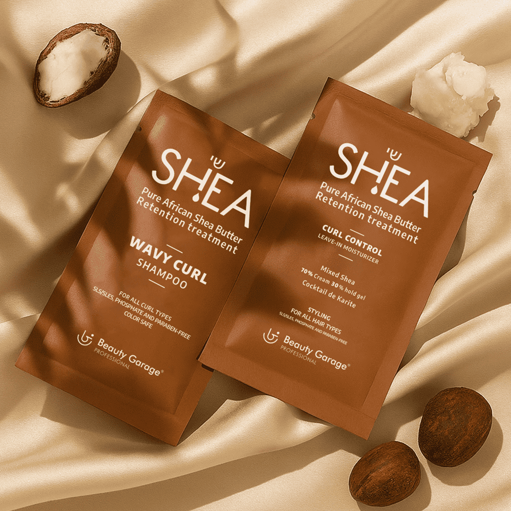 Shea Wavy Curl Shampoo + Shea Retention Curl Leave-In Moisturizer 70% Cream & 30% Hold Gel Trial Pack