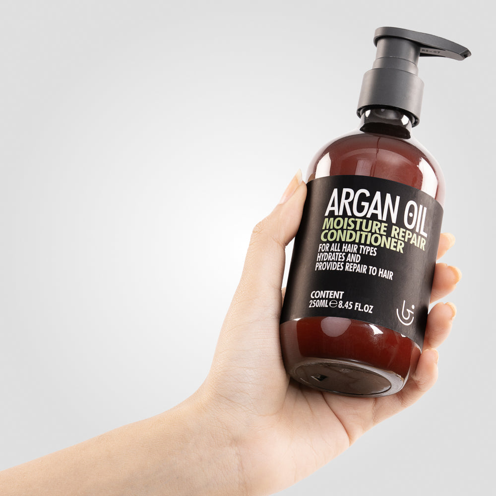 Argan Oil Moisture Repair Conditioner – Nourishing formula with argan oil to restore moisture, enhance softness.