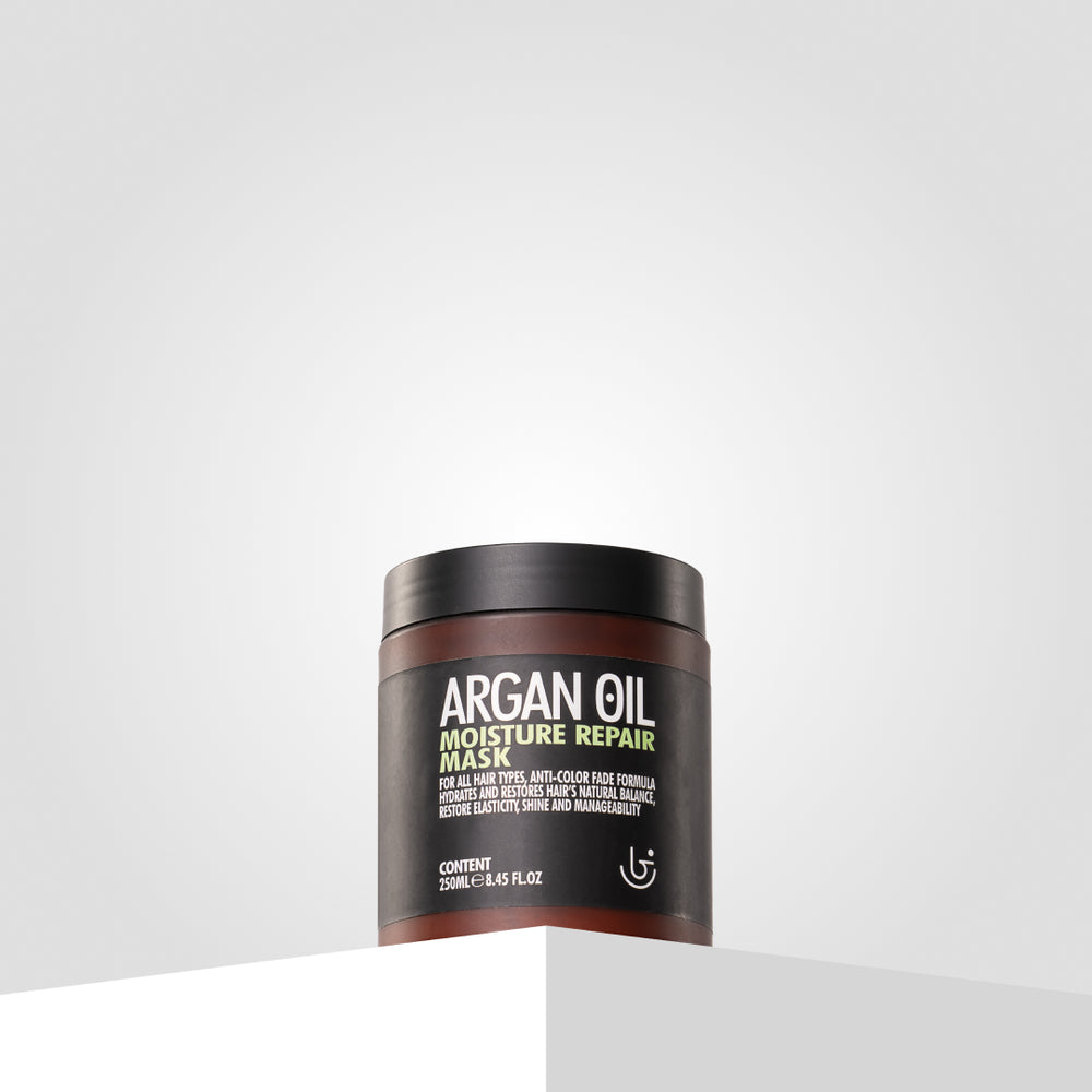 Argan Oil Moisture Repair Hair Mask – Deeply nourishing formula with argan oil to restore moisture, and smooth damaged hair.