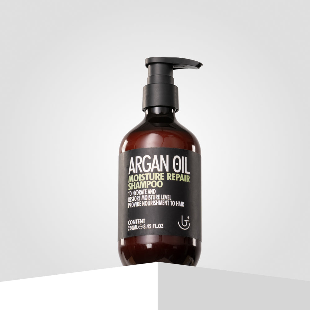 Argan Oil Moisture Repair Shampoo – Nourishing formula with argan oil to restore moisture, strengthen hair.