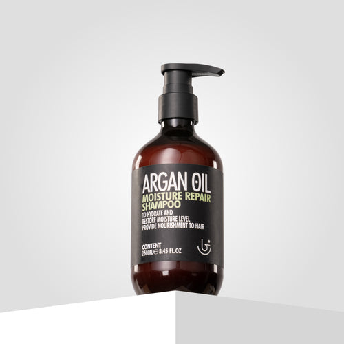 Argan Oil Moisture Repair Shampoo – Nourishing formula with argan oil to restore moisture, strengthen hair.