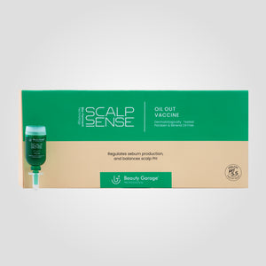 Scalpsense Oil Out Vaccine dermatologically tested and free of parabens and mineral oil, ensuring a gentle care experience.