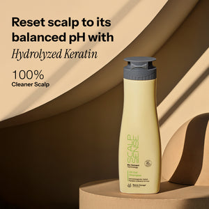 ScalpSense Oil Out Shampoo "Reset scalp to its balanced pH with Hydrolyzed Keratin".