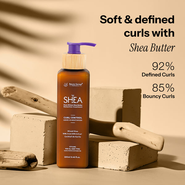 Shea Retention curl leave in moisturizer 40% cream and 30% gel lifestyle