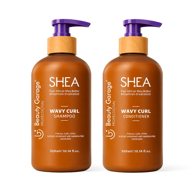 Shea Wavy Curl Shampoo + Conditioner Combo