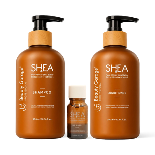 Shea Retention Shampoo + Conditioner + Oil